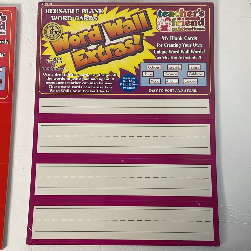 Teacher’s Friend Publications Word Wall words & Word Wall Extras NWT - Picture 6 of 8